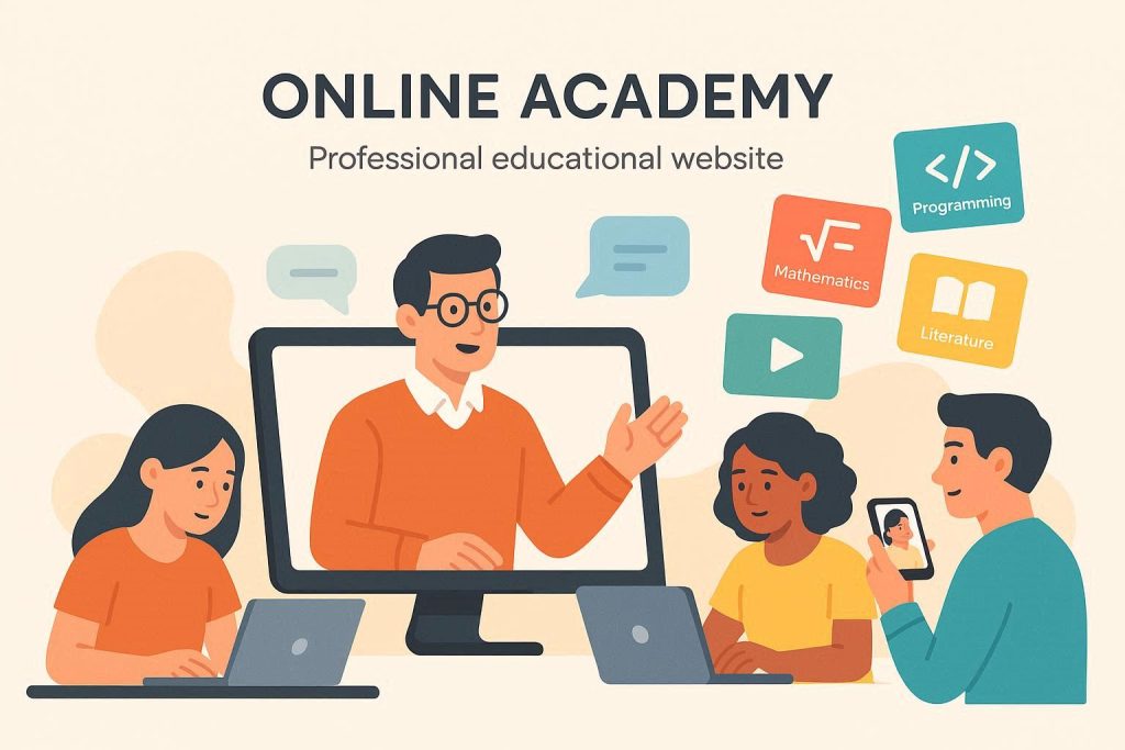 طراحی سایت آکادمی