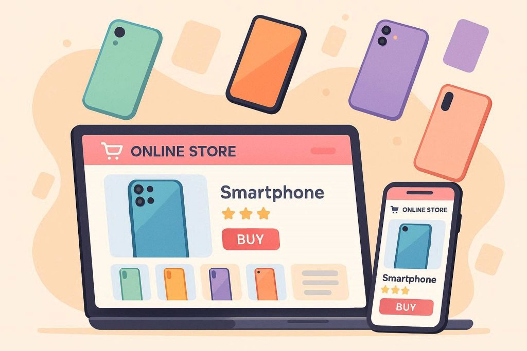 طراحی سایت فروش موبایل