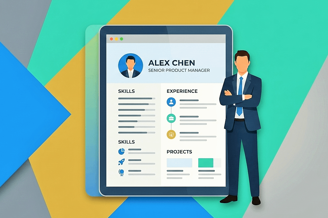 طراحی سایت رزومه 01