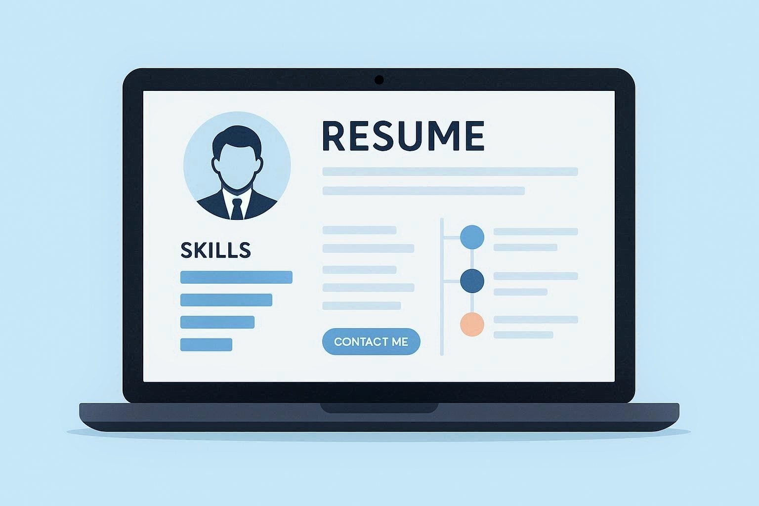 طراحی سایت رزومه 02