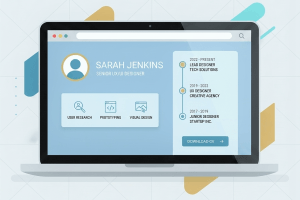 طراحی سایت رزومه 07