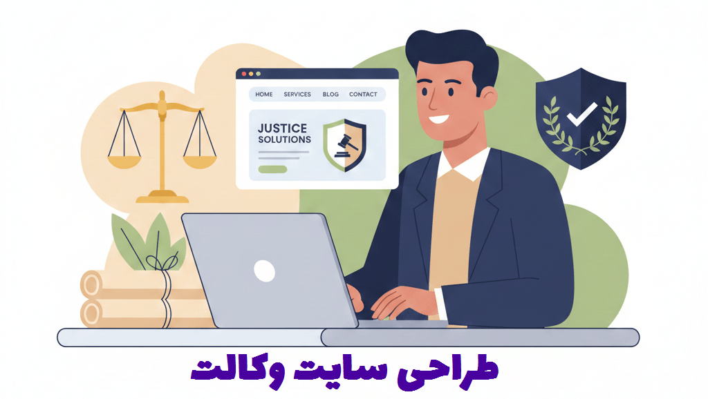طراحی سایت وکالت